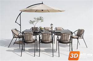Dining Table Set Skp Files